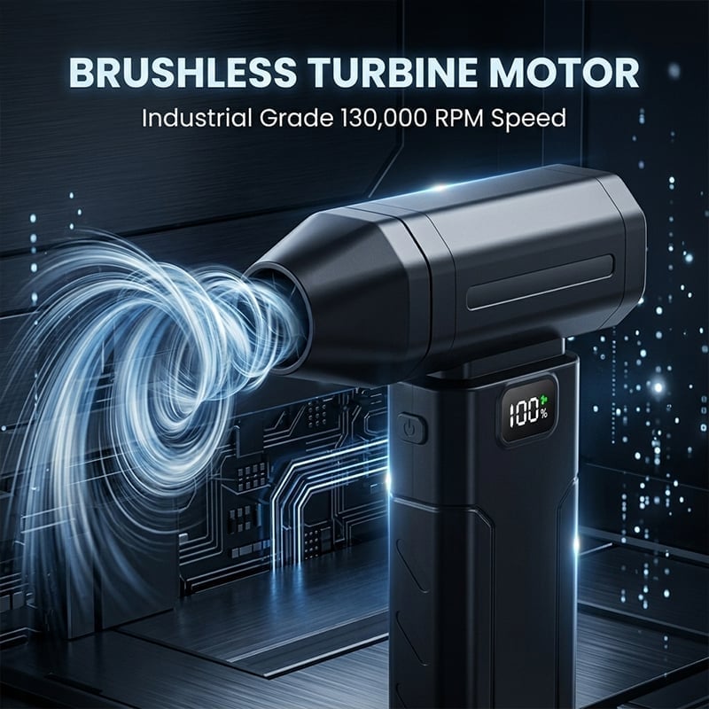 Ultra-Powerful 150,000 RPM Portable Turbo Fan