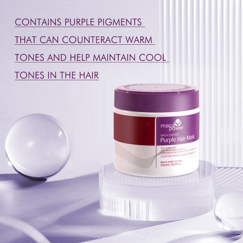 Collagen nourishing hair care deep repair purple hair mask