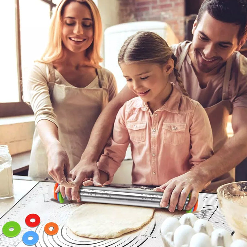 Stainless steel rolling pin