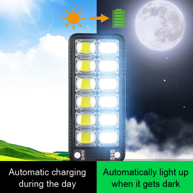 Solar-Powered Garden Light with Dual Motion and Light Sensors