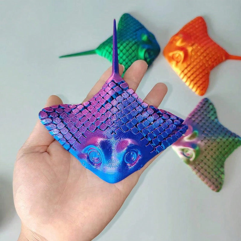 Ray Fidget 3D Printed Manta Ray Fidget Toy – starstartree
