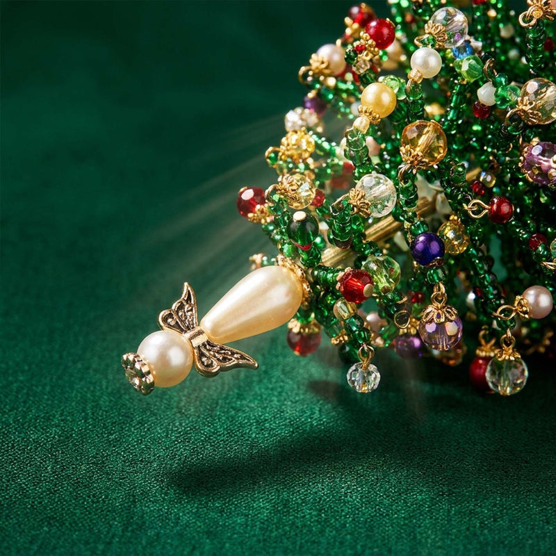 DIY Beaded Christmas Tree Ornament Craft Kit