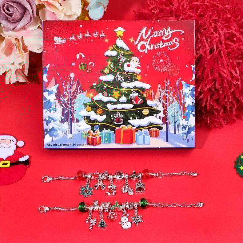 Christmas Advent Calendar Charm Bracelets