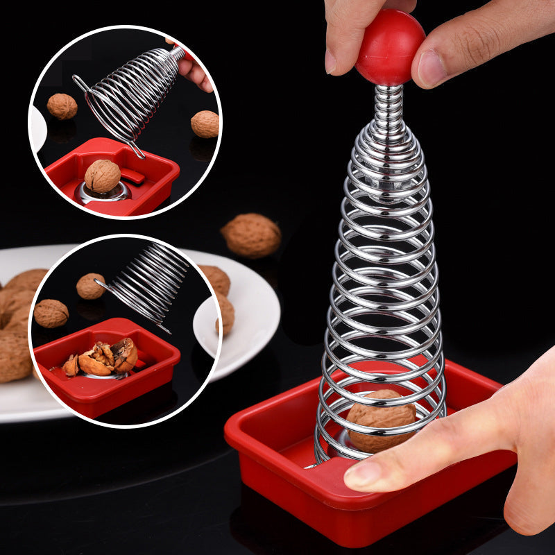 Spring Opener Stainless Steel Spring Walnut Opener – starstartree