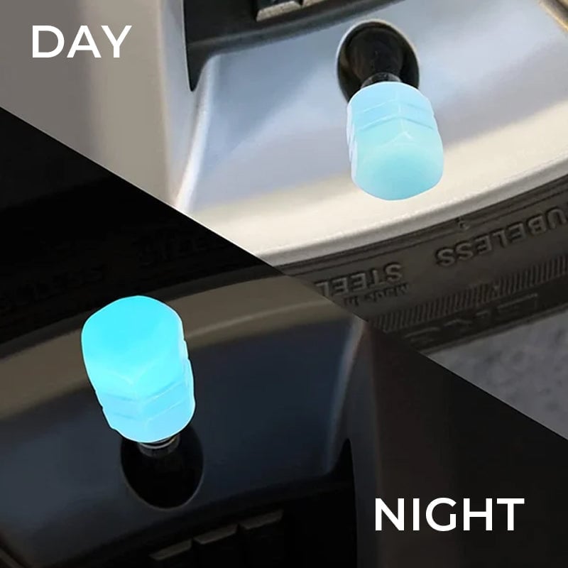 🌟Universal Fluorescent Tire Valve Caps (4 PCS/Set)