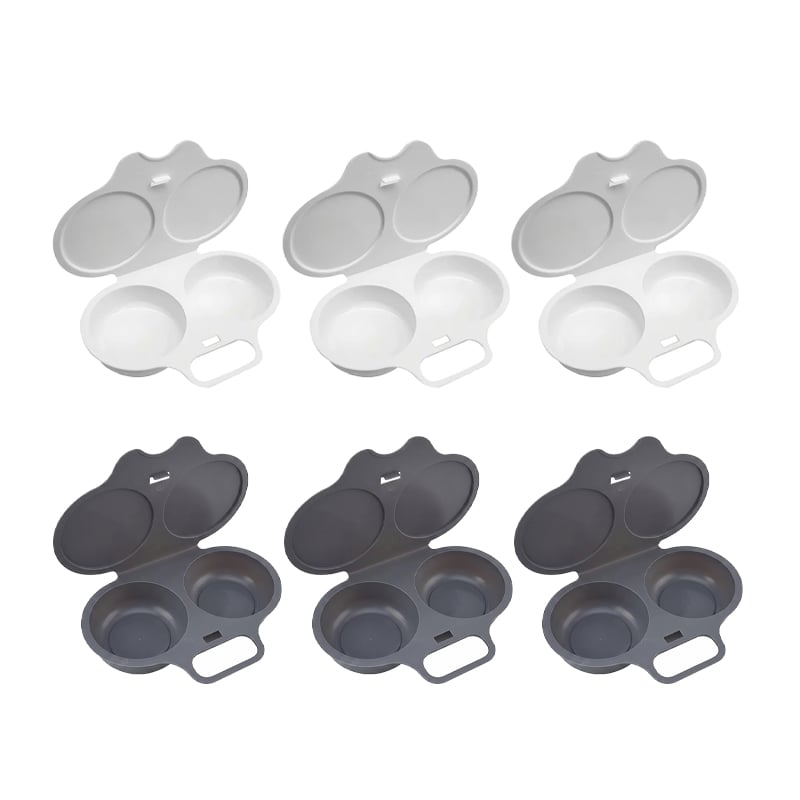 2-Egg Microwave Egg Poacher with Lid