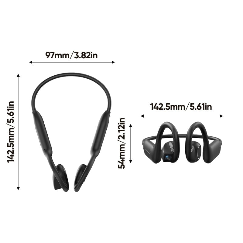 AI Camera Open Ear Headphones