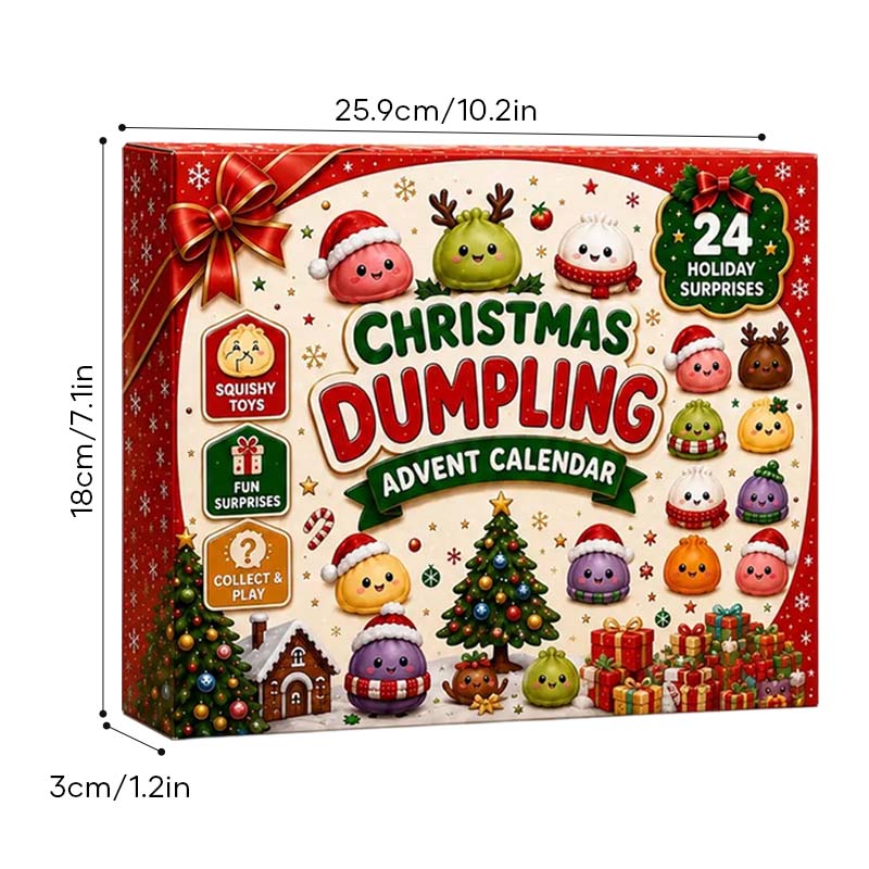 Christmas Dumpling Squishy Advent Calendar – 24 Surprise Toys