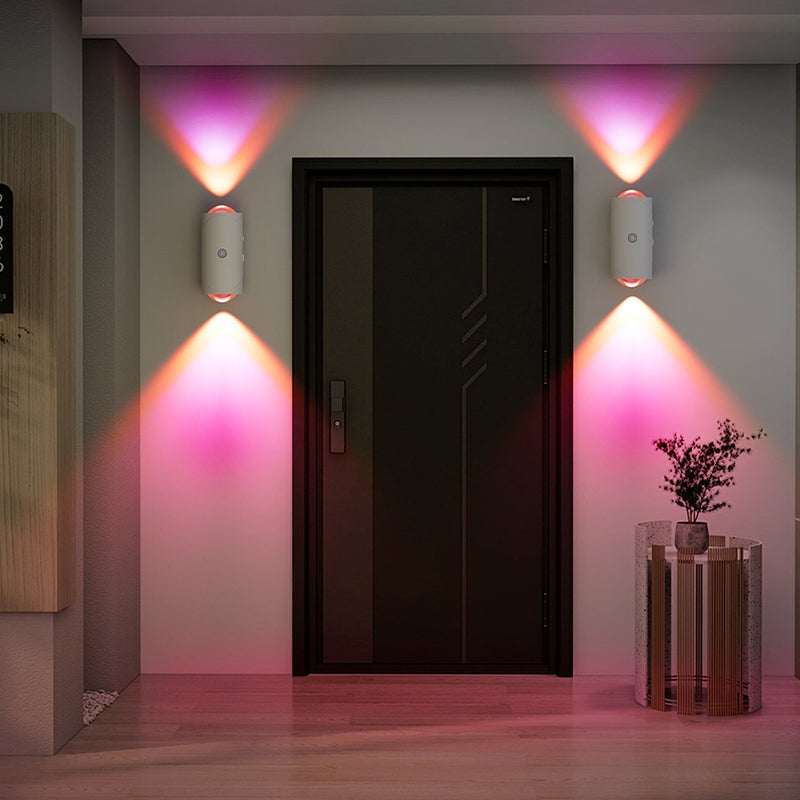 Smart Motion Sensor Wall Lamp with Colorful Gradient