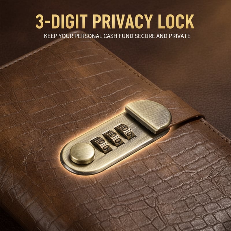 Lockable Savings Notebook
