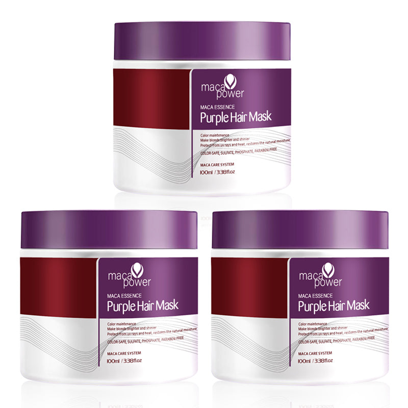 Collagen nourishing hair care deep repair purple hair mask