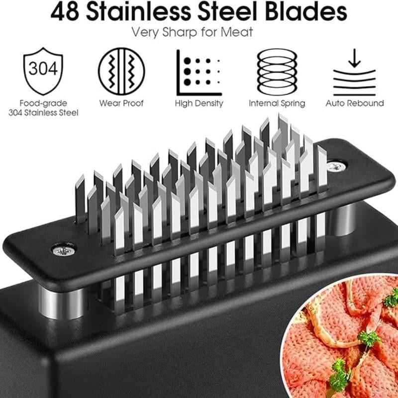 Professional Spring-Loaded Meat Tenderizer