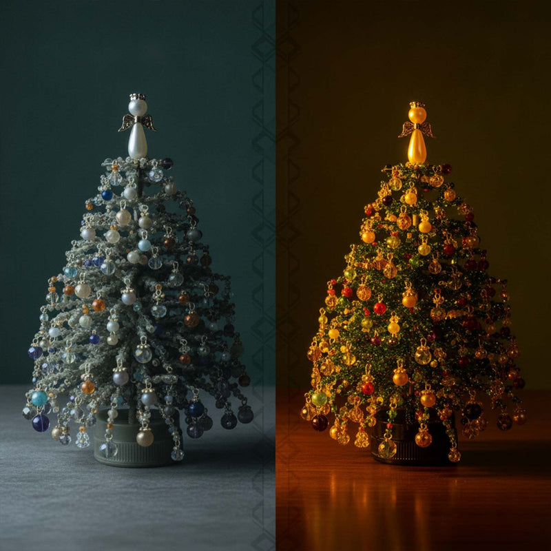 DIY Beaded Christmas Tree Ornament Craft Kit