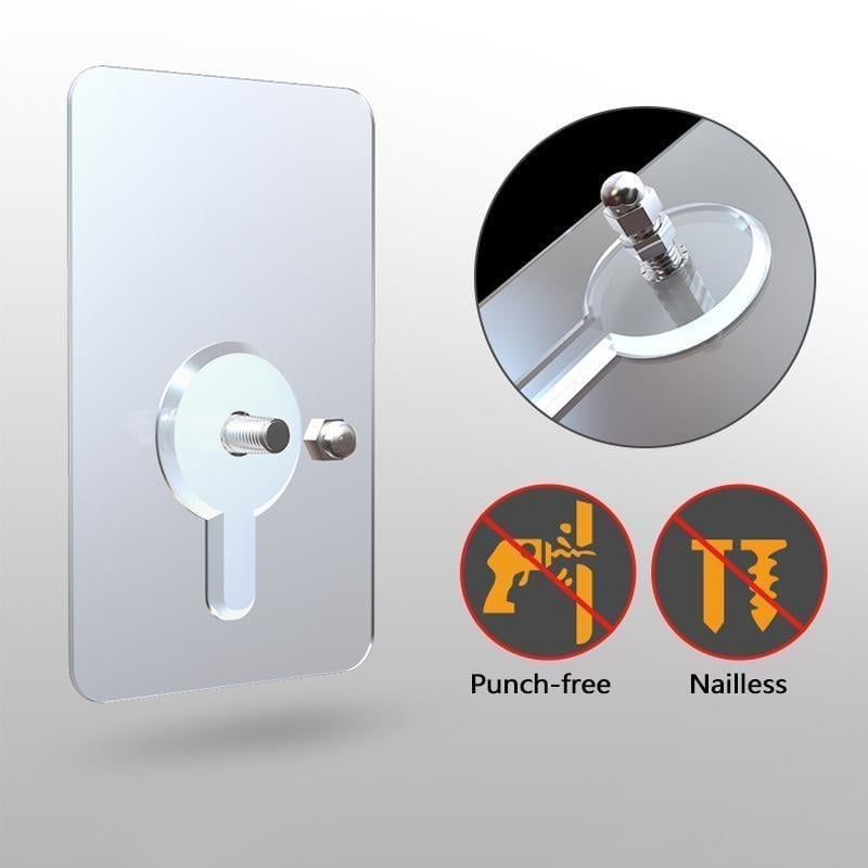 New Self Adhesive Nails Wall Mount Non-Trace Screw Hook Stickers
