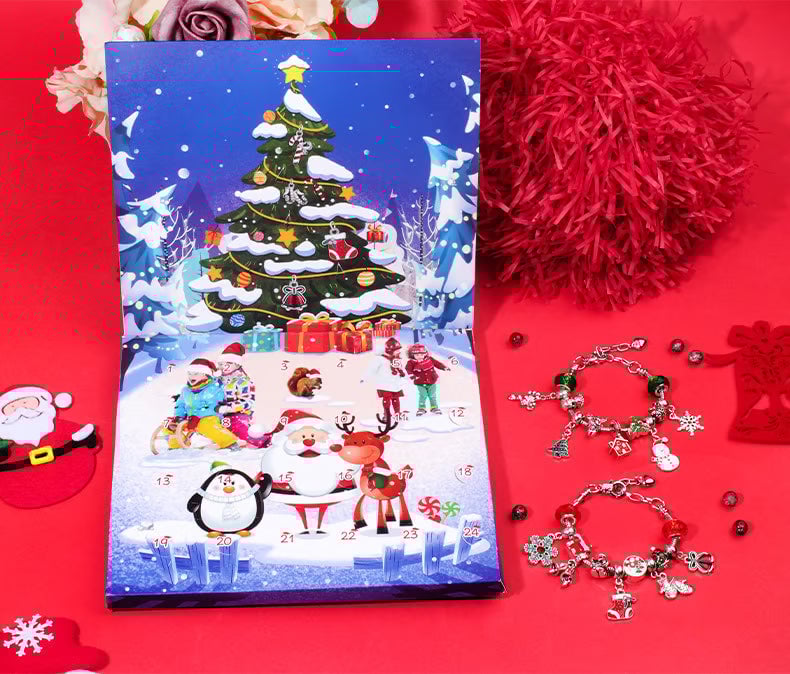 Christmas Advent Calendar Charm Bracelets