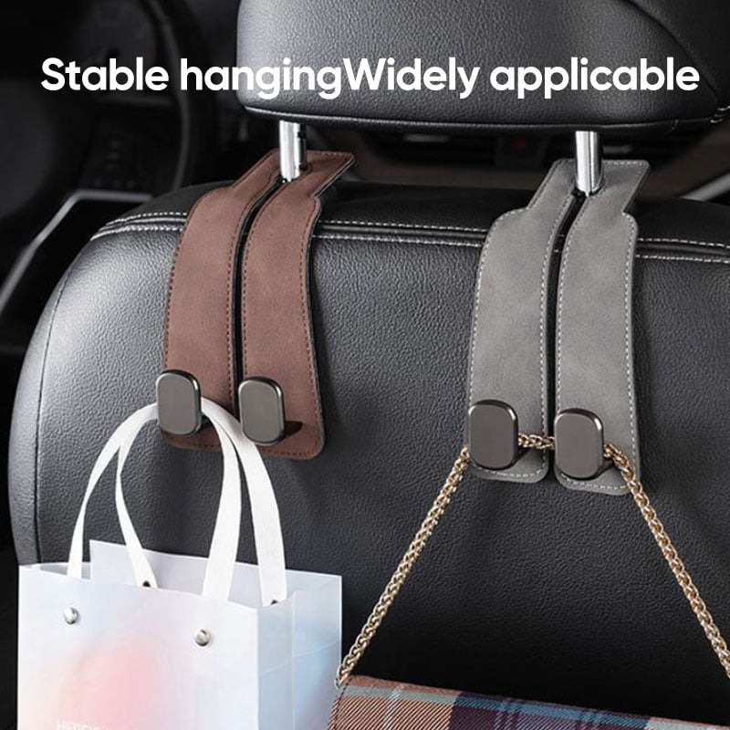 Suede Leather Car Seat Hook
