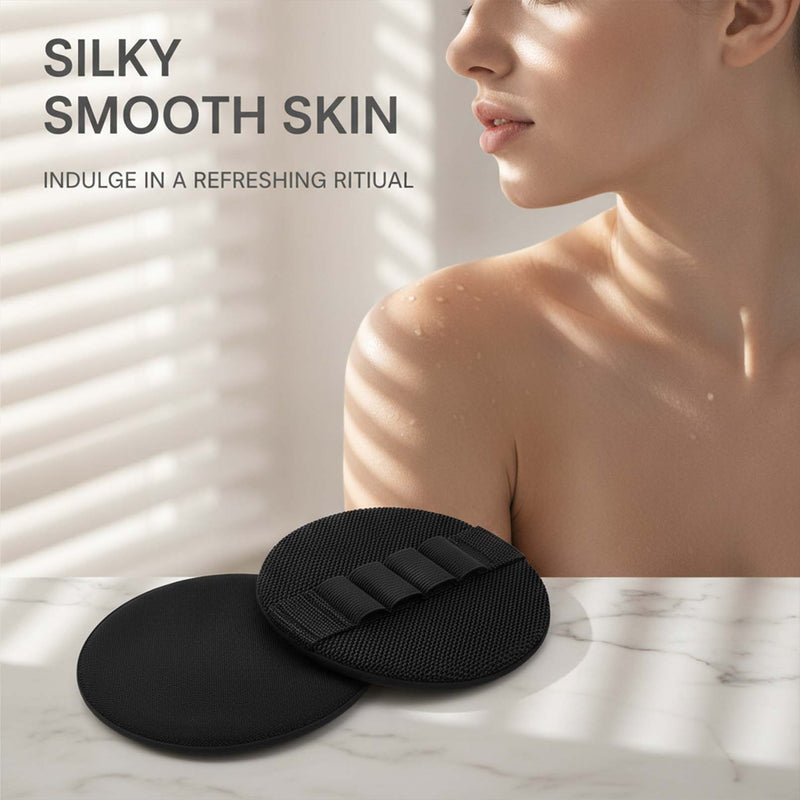 Soft Rubber Shower Scrubber, Gentle Exfoliating Bath Brush for All Skin Types