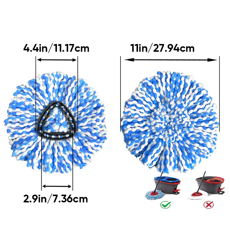 Triangle Rotating Mop Accessory Set