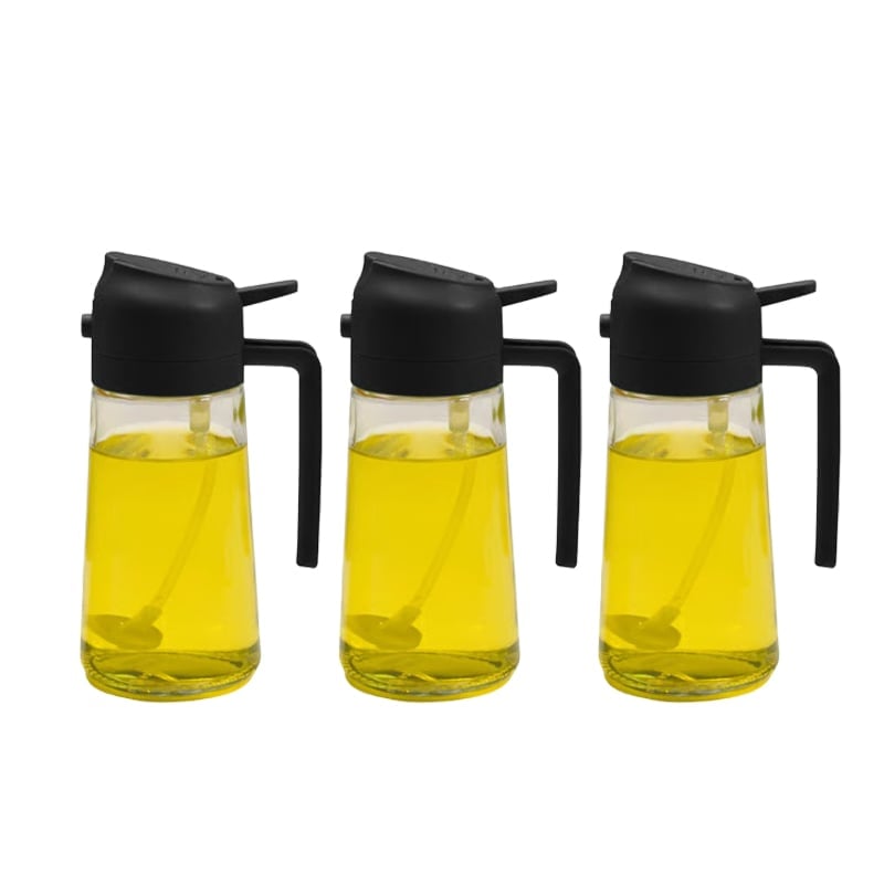 2 in 1 Glass Oil Sprayer & Dispenser