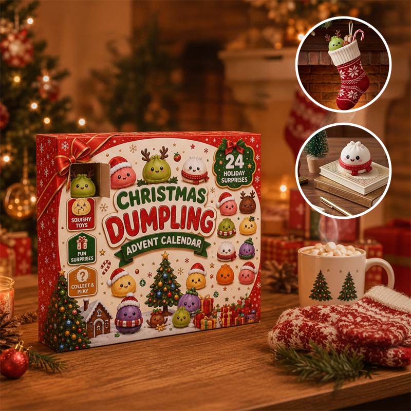 Christmas Dumpling Squishy Advent Calendar – 24 Surprise Toys