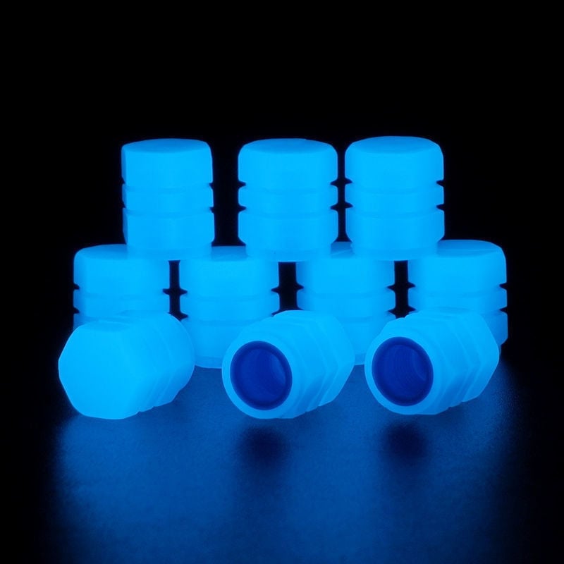 🌟Universal Fluorescent Tire Valve Caps (4 PCS/Set)