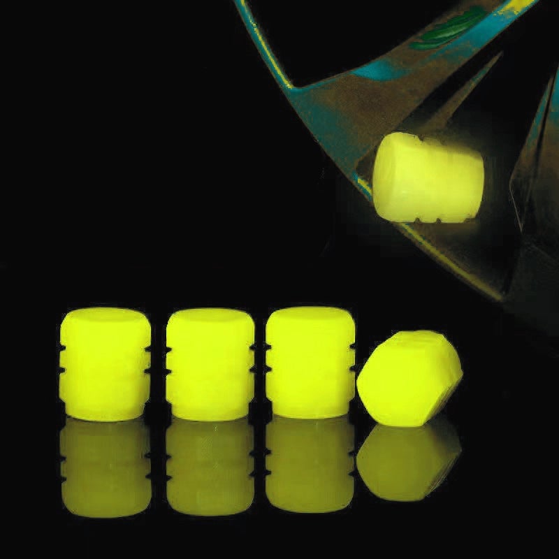 🌟Universal Fluorescent Tire Valve Caps (4 PCS/Set)