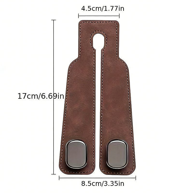 Suede Leather Car Seat Hook