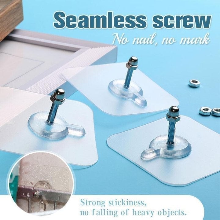 New Self Adhesive Nails Wall Mount Non-Trace Screw Hook Stickers