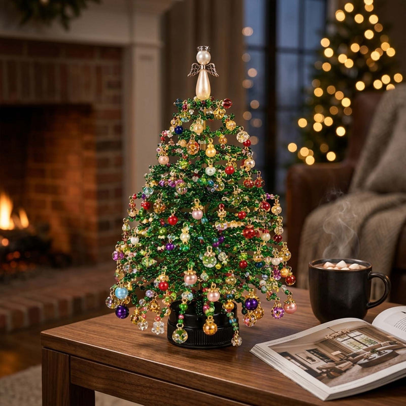 DIY Beaded Christmas Tree Ornament Craft Kit