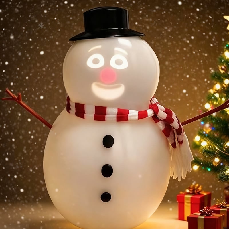 Talking Animated Blink Snowman