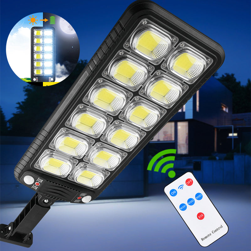 Solar-Powered Garden Light with Dual Motion and Light Sensors